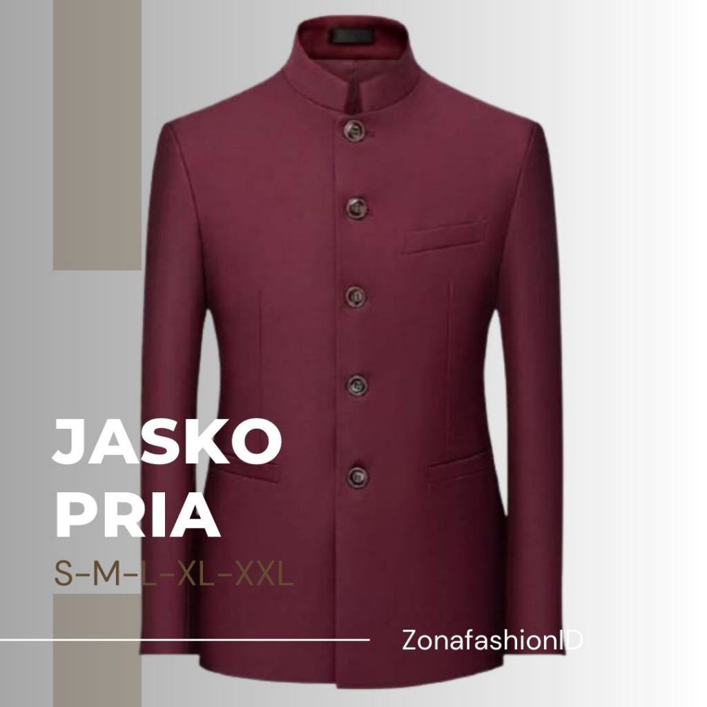 Jasko Jas Koko Muslim Pria Polos Slim Fit