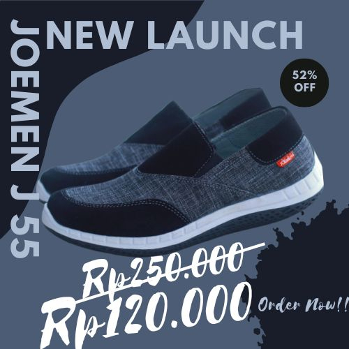 JOEMEN J 55 - SEPATU SLIP-ON PRIA ORIGINAL IMPORT