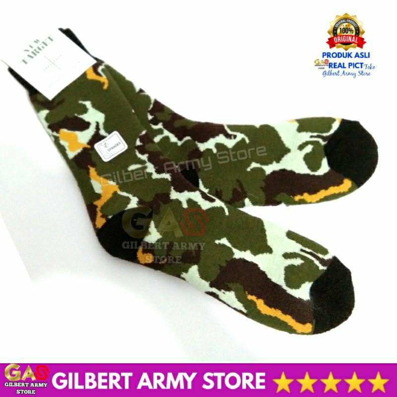 GILBERT ARMY STORE Kaos Kaki Loreng Brimob Tebal New Target