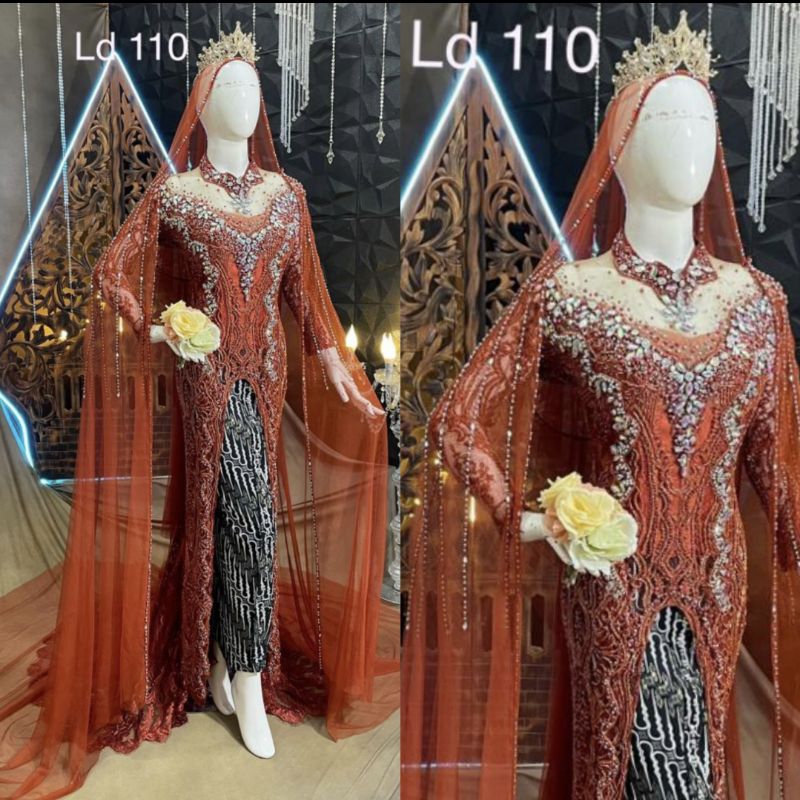 KEBAYA AKAD BEREKOR MODERN//KEBAYA BEREKOR FULL PAYET//KEBAYA MEWAH//BAJU