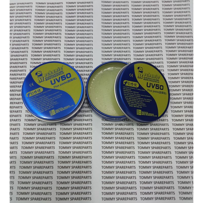 FLUX ORIGINAL PASTE MECHANIC PASTE SOLDER KALENG ALUMUNIUM MINYAK SOLDER UV50