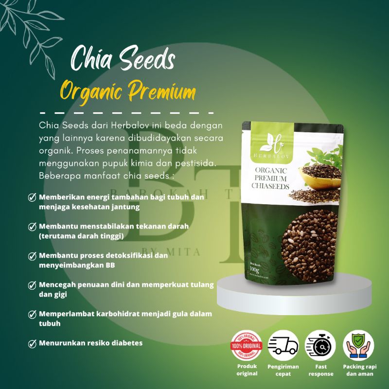 

Chiaseed Organic Premium Herbalov / Membantu Menurunkan Berat Badan / Chiaseeds Organic