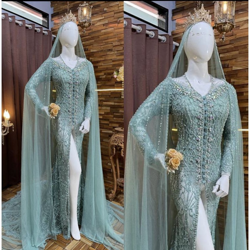 KEBAYA AKAD BEREKOR MODERN//KEBAYA BEREKOR FULL PAYET//KEBAYA MEWAH//BAJU