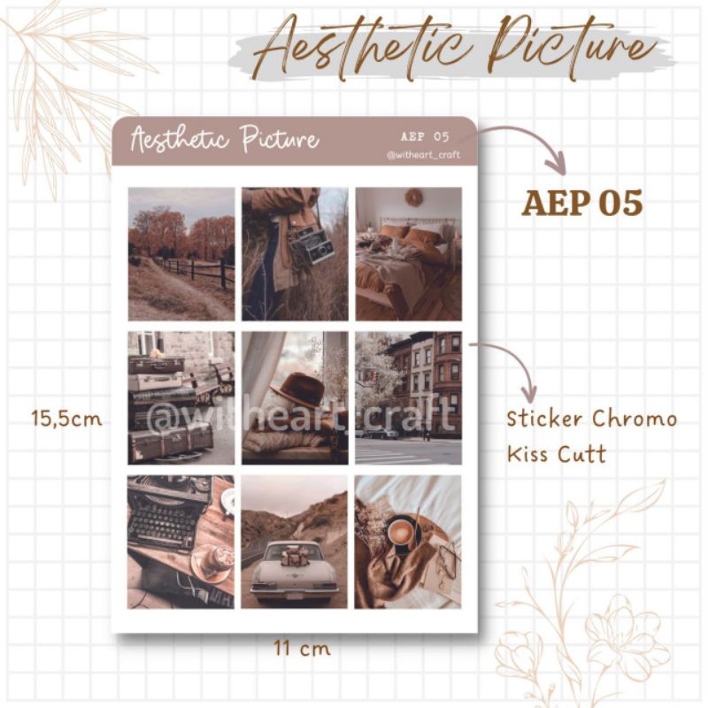 

WHC - Sticker Aesthetic Picture part 1 for journaling scrapbooking