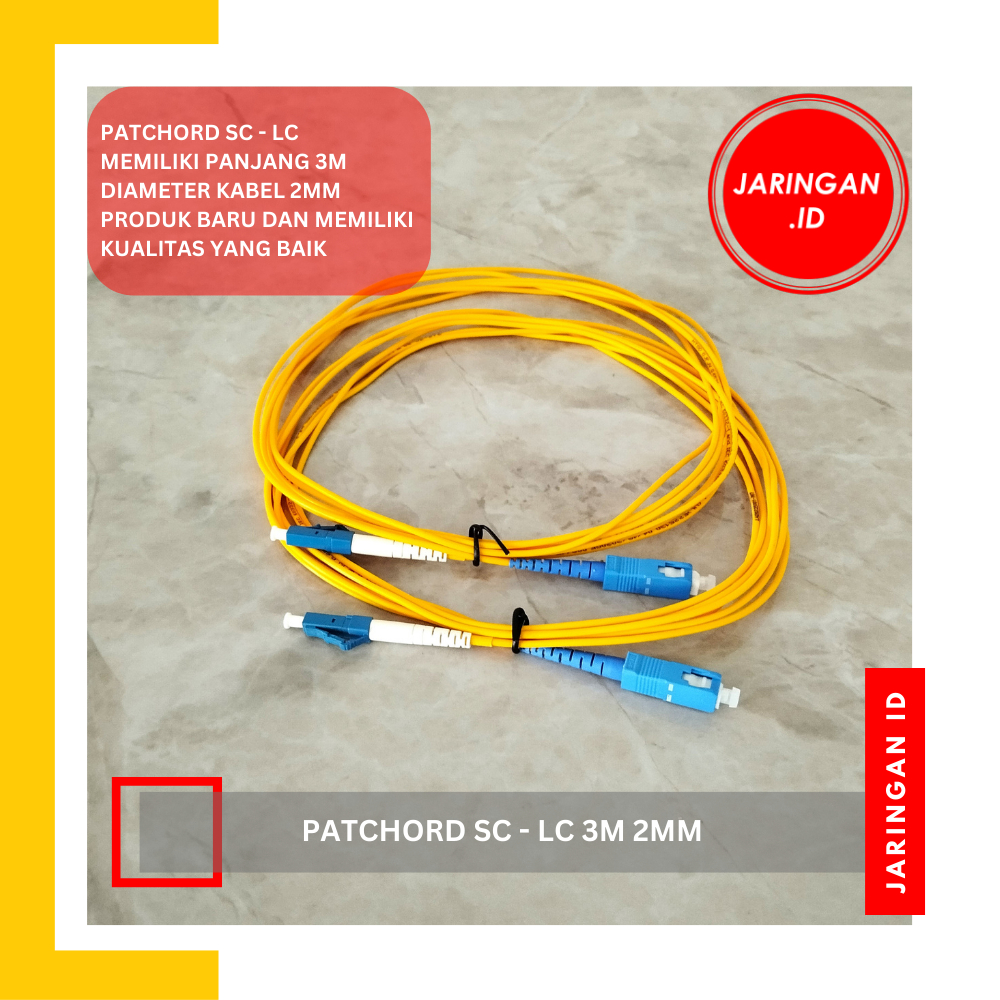 PATCHORD SC-LC 3M 2MM BERKUALITAS