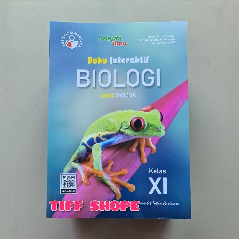 Buku Interaktif Biologi Kelas XI, 11 Kurikulum Merdeka Tahun 2023 Intan Pariwara
