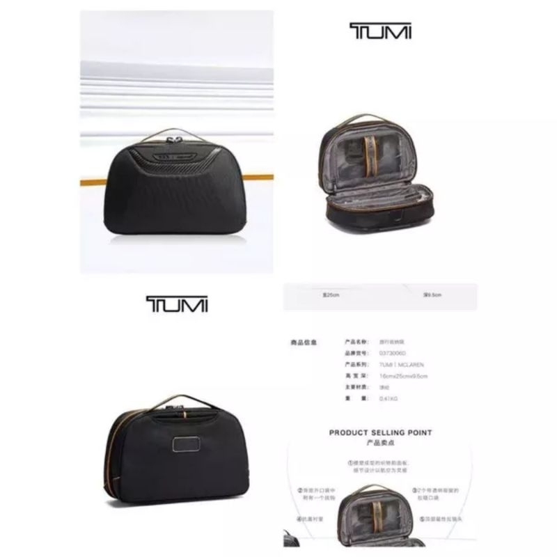 Tas Tumi Travel Kit McLaren Teron Tas Perlengkapan mandi pria import