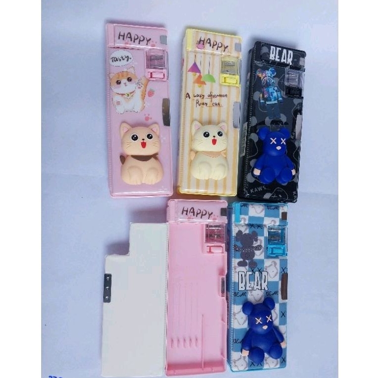 

Tempat pensil 3d timbul anak sekolah