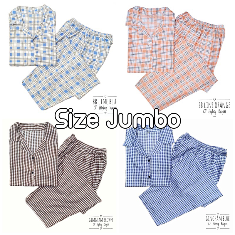 IZANY Piyama Dewasa CP XXL Jumbo Rayon