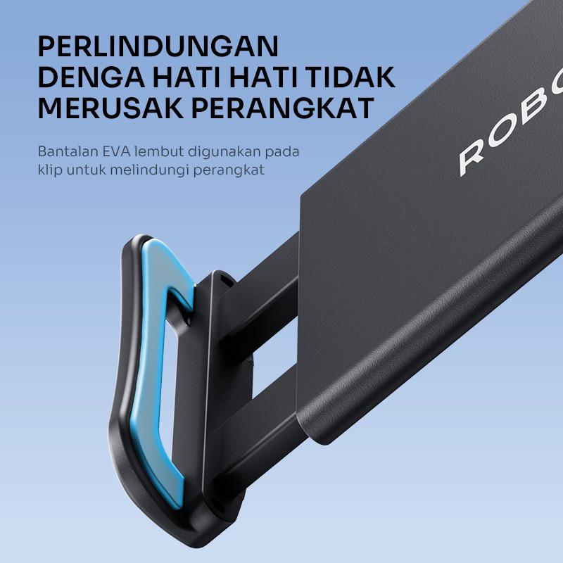 ROBOT Car Holder RT-CH19 Black 360 Rotatable For Smartphone Backseat Car Stand Holder - Garansi 1 Tahun