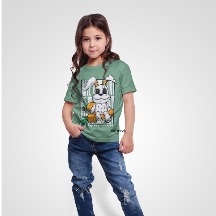 Kaos Anak Perempuan Lucu Kelinci supplier Kaos Anak Oblong Cewek Bandung RABBIT SAGE RGKIDS