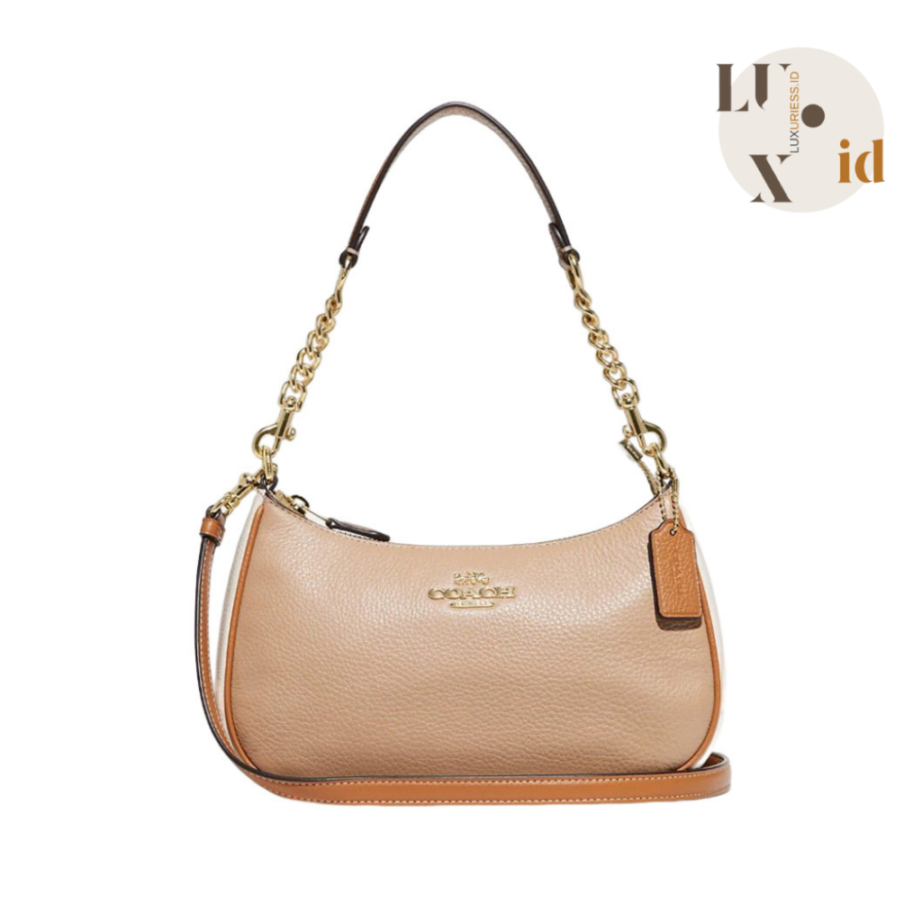 Coach Teri Shoulder Bag in Colorblock Pink