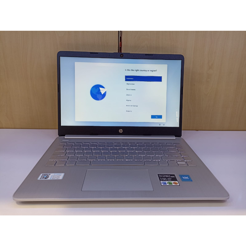 Laptop HP 14S DQ3109TU Intel Dual Core N4500 8GB 256GB 14&quot; Windows 11 Home Termurah