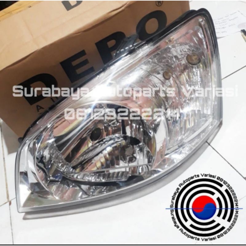 headlamp hyundai Getz lampu depan kiri