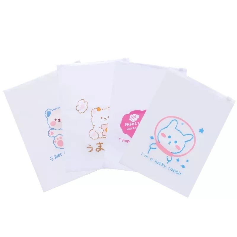 ZIPPER LUCU MOTIF BEAR AC39 STORAGE BAG TRAVEL