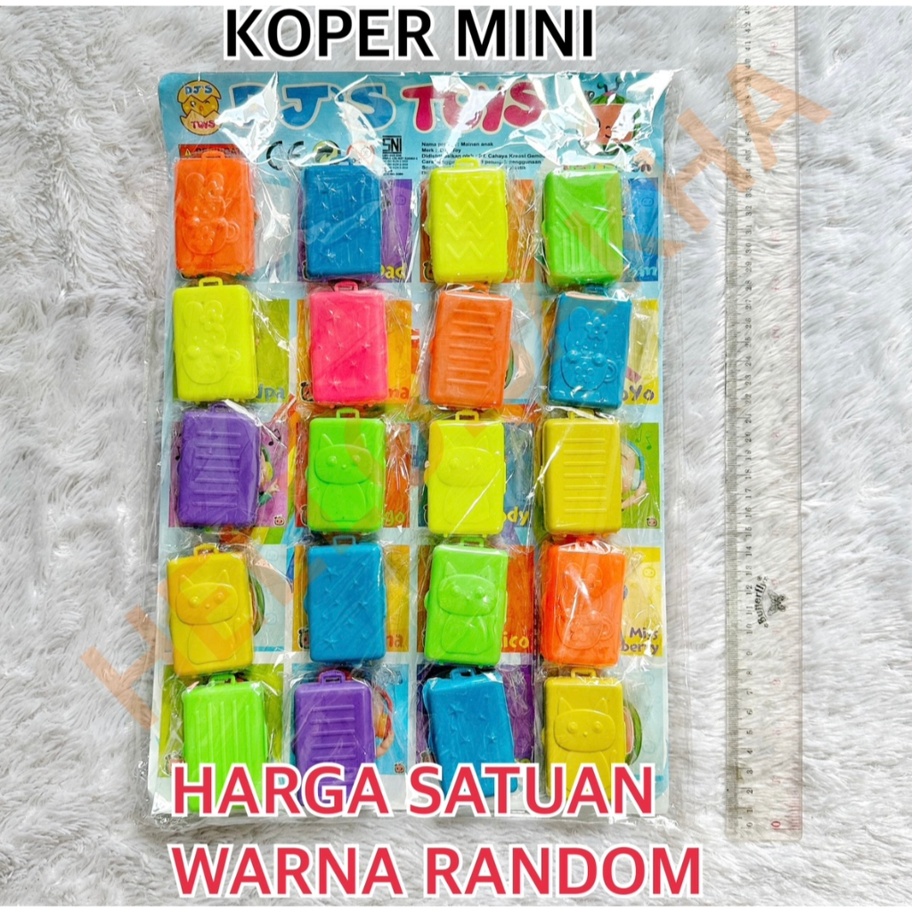 MAINAN KOPER MINI KECIL BUAT MAIN BONEKA KOPERAN TAS TROLI TROLLEY MUNGIL BANGET