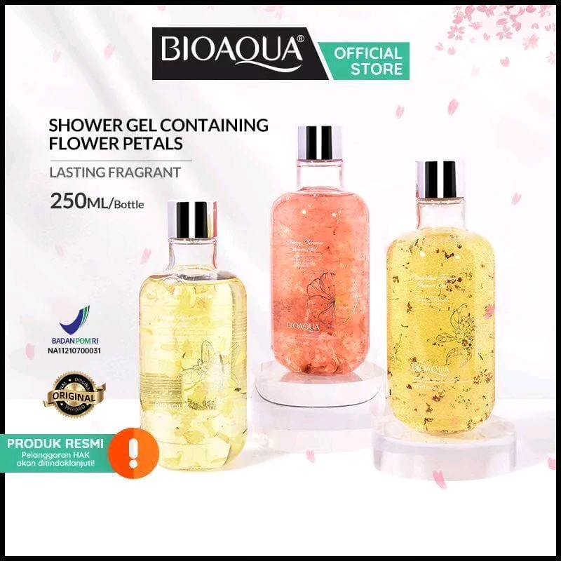 ❤ MEMEY ❤ BIOAQUA Shower Gel Abstract Petals Flower 250ml