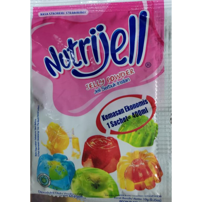 

NUTRIJELL RASA STROBERI SACHET 10g