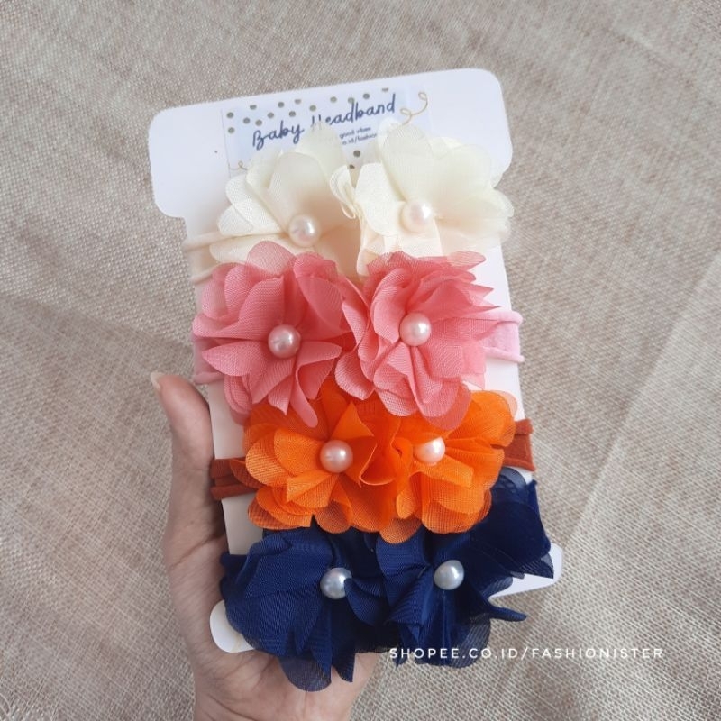 Bando Bayi Nylon Headband Usa Bandana Anak Regita