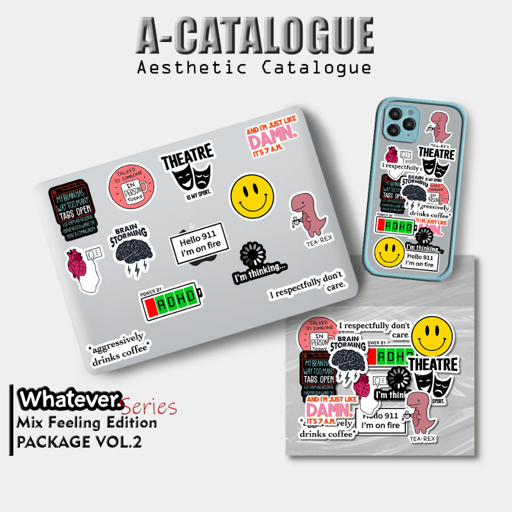 

Sticker Aesthetic Catalogue Waterprooft Compilation Hypebeast Whatever Icon Logo || MIX FEELING VOL.2