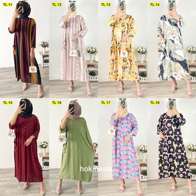 Daster Gamis Sematakaki / Daster Gamis Lengan 3/4 / Daster Gamis Lengan Panjang / Long Daster