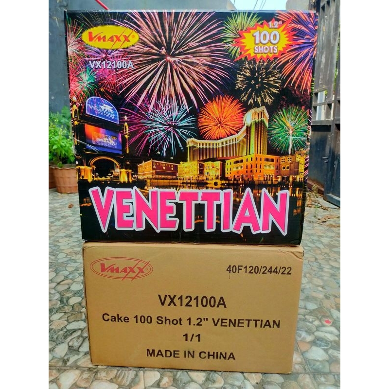 KEMBANG API CAKES 1,2&quot; 100 SHT  KOTAK 100 TEMBAKAN DIAMETER 1,2 IN