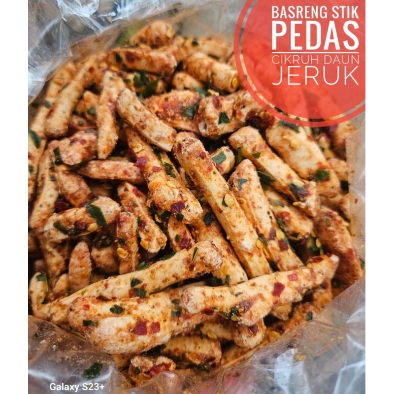 

basreng stik pedas cikruh daun jeruk 1kg / basreng stik/ cikruh daun jeruk