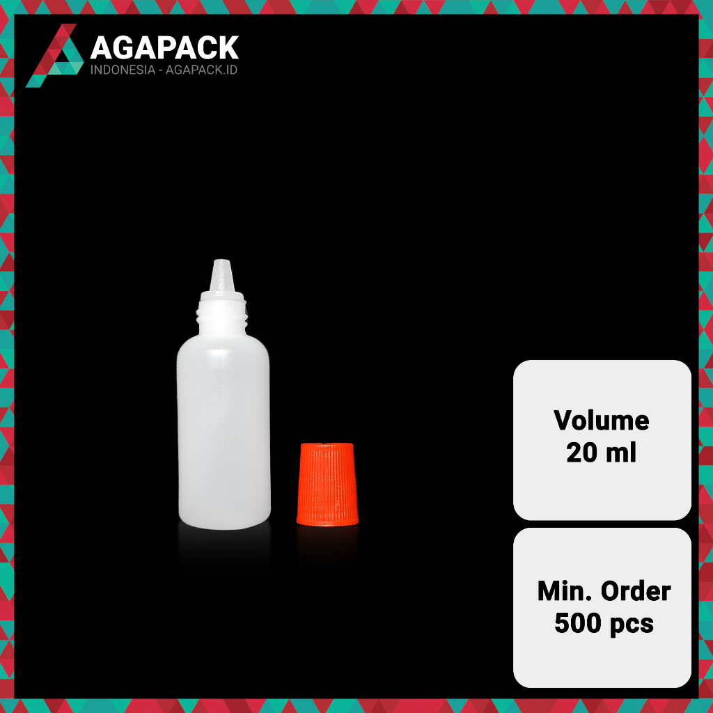 Botol Tetes 20ml 20cc 20 ml cc Mirip Betadin Betadine Tutup Merah HDPE