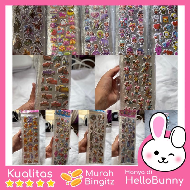

STICKER ANAK / Stiker Timbul / Stiker Karakter / Stiker Anak / Mainan Tempel