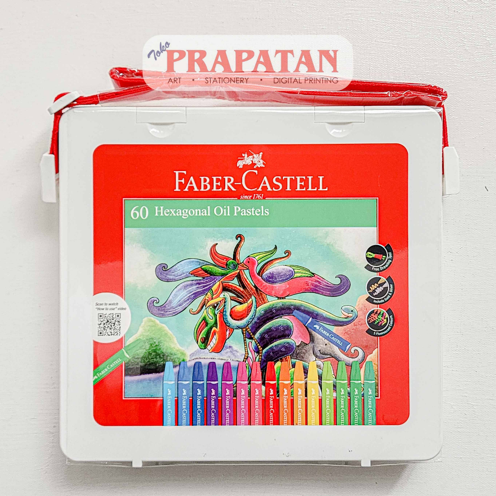 

Faber Castell Hexagonal Oil Pastel 60 Color | Crayon Minyak