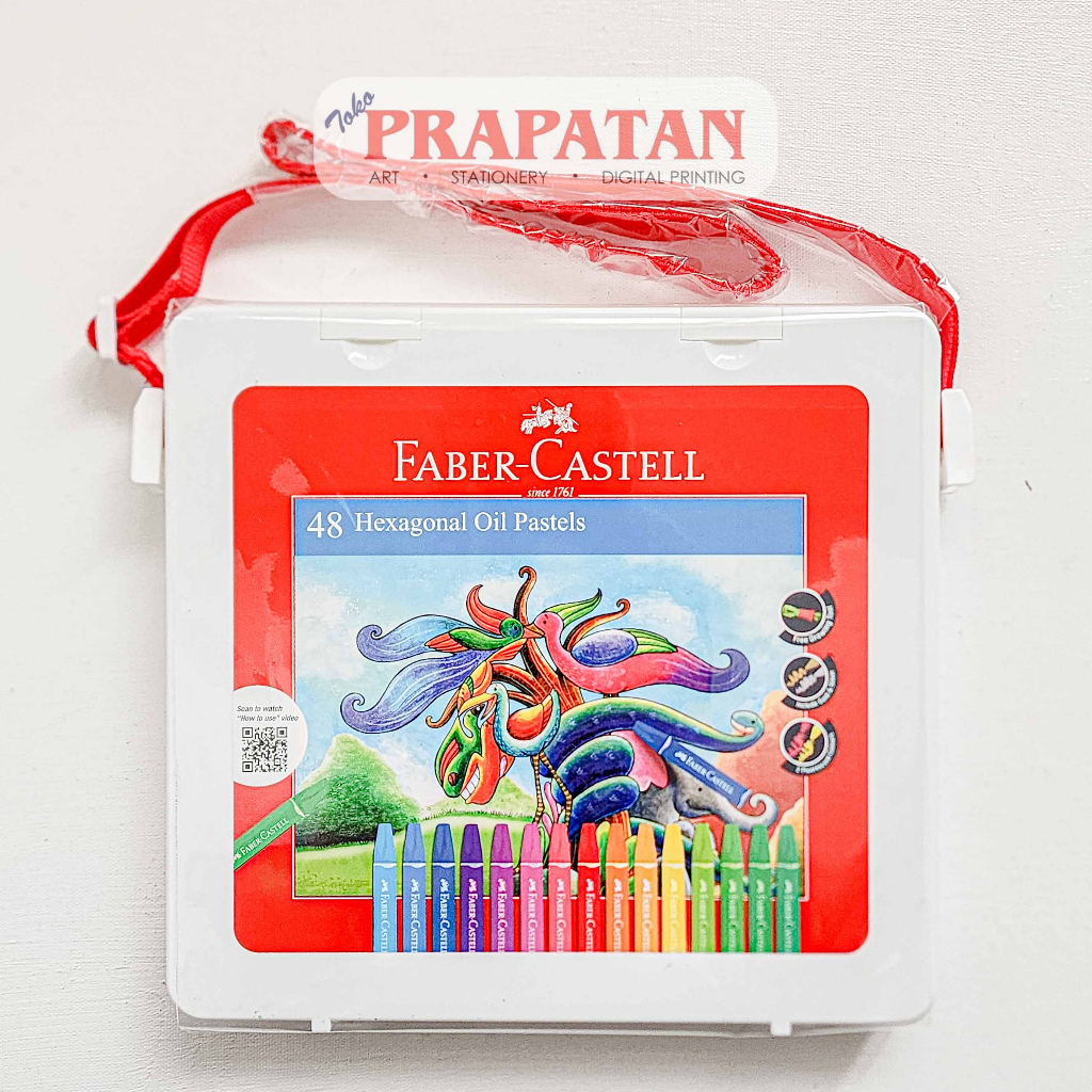 

Faber Castell Hexagonal Oil Pastel 48 Color | Crayon Minyak