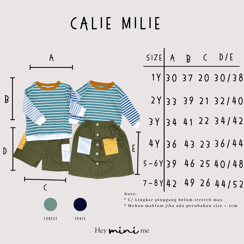RACHIDKIDS / COUPLE ANAK LUCU / CALIE MILIE SET