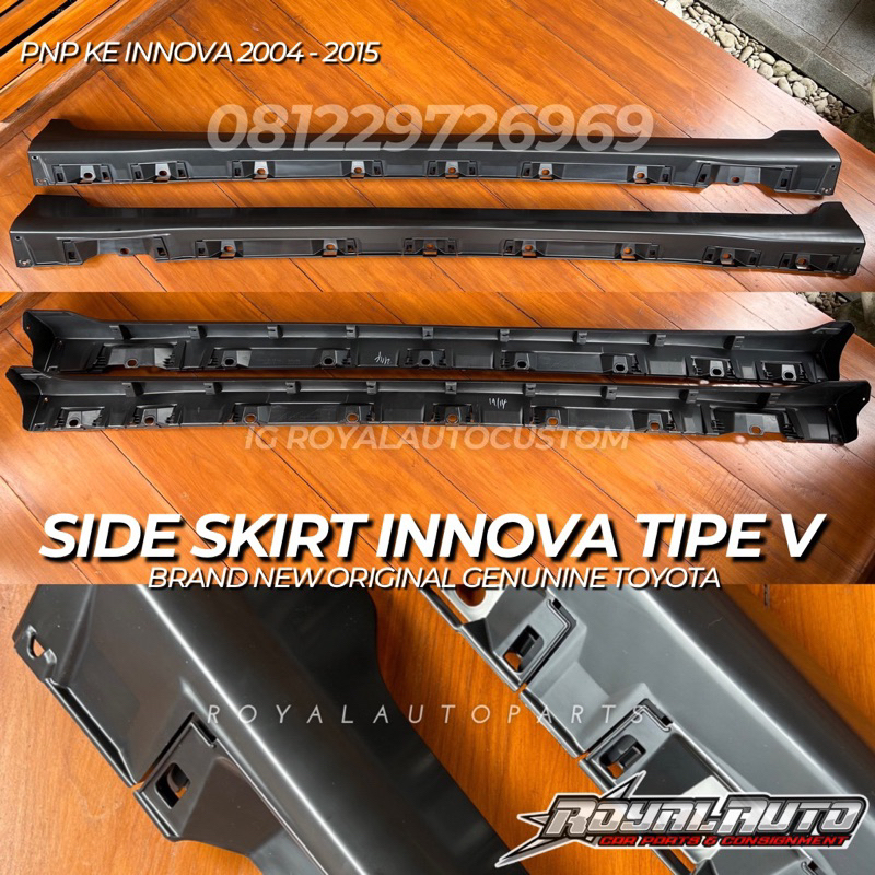 SIDE SKIRT/BODYKIT SAMPING - KIJANG INNOVA 2004-2015 - TIPE V LUXURY