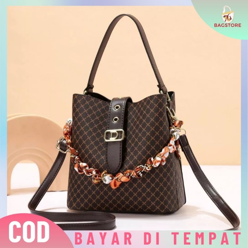 [IMPORT] T8512 - TAS SELEMPANG WANITA FASHION IMPORT - 76BAGSTORE