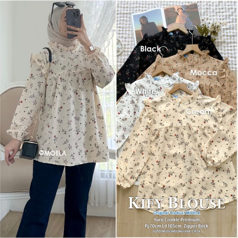 Blouse Atasan Oversize Polos Kombinasi Motif Original Moela [Tarsis Sonya Fesa Kema Liva Fesan Avila Leika Libso Loima Dinma Nilca Refti Linar Fiksi Calita]