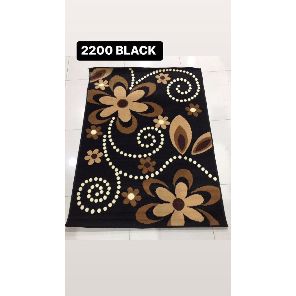 Karpet Lokal Moderno 160 x 210 cm 2200 Black