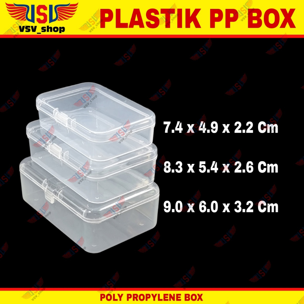 Kotak Plastik Bening Kecil Box Plastik PP Box organizer Plastic Case C720