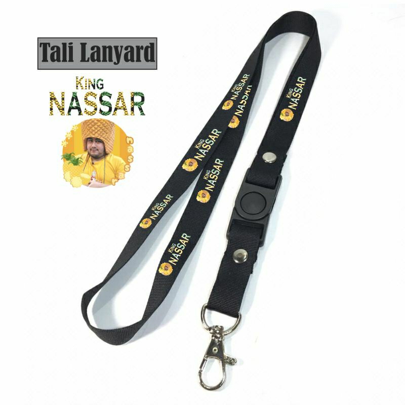 

Lanyard KING NASSAR NANAS / Tali Lanyard Music Gantungan Kunci Name Tag Id Card / Pods / Brand Lokal