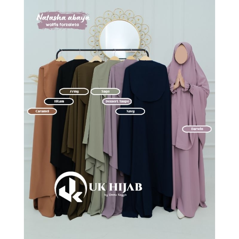 NATASHA ABAYA ONE SET/DRESS ONLY MATT WOLFIS FORZALETA BY UKHIJAB