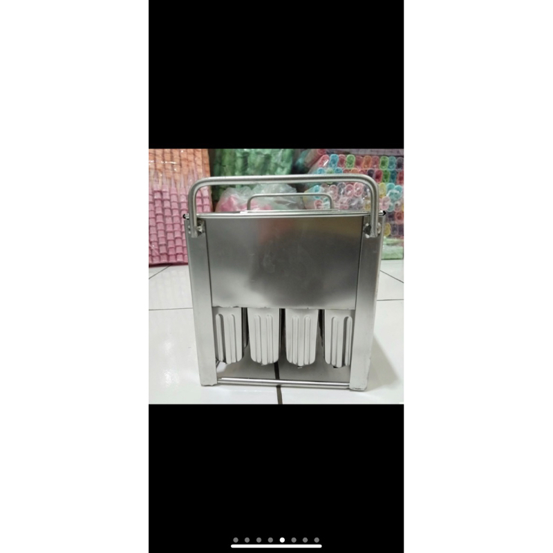 SISA 2unit saja MOULDING garis2 50ml cetakan eskrim/loyang stainless/cetakan es krim loly loli stenl