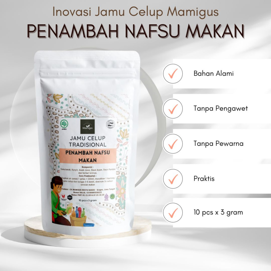 

Jamu Celup Tradisional PENAMBAH NAFSU MAKAN