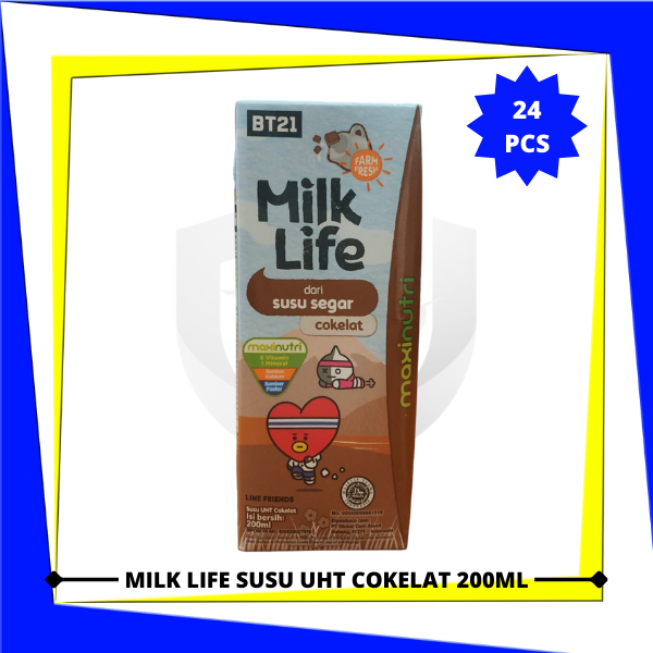 

MILK LIFE Susu UHT Cokelat 200ml x 24 pcs (1 Karton)