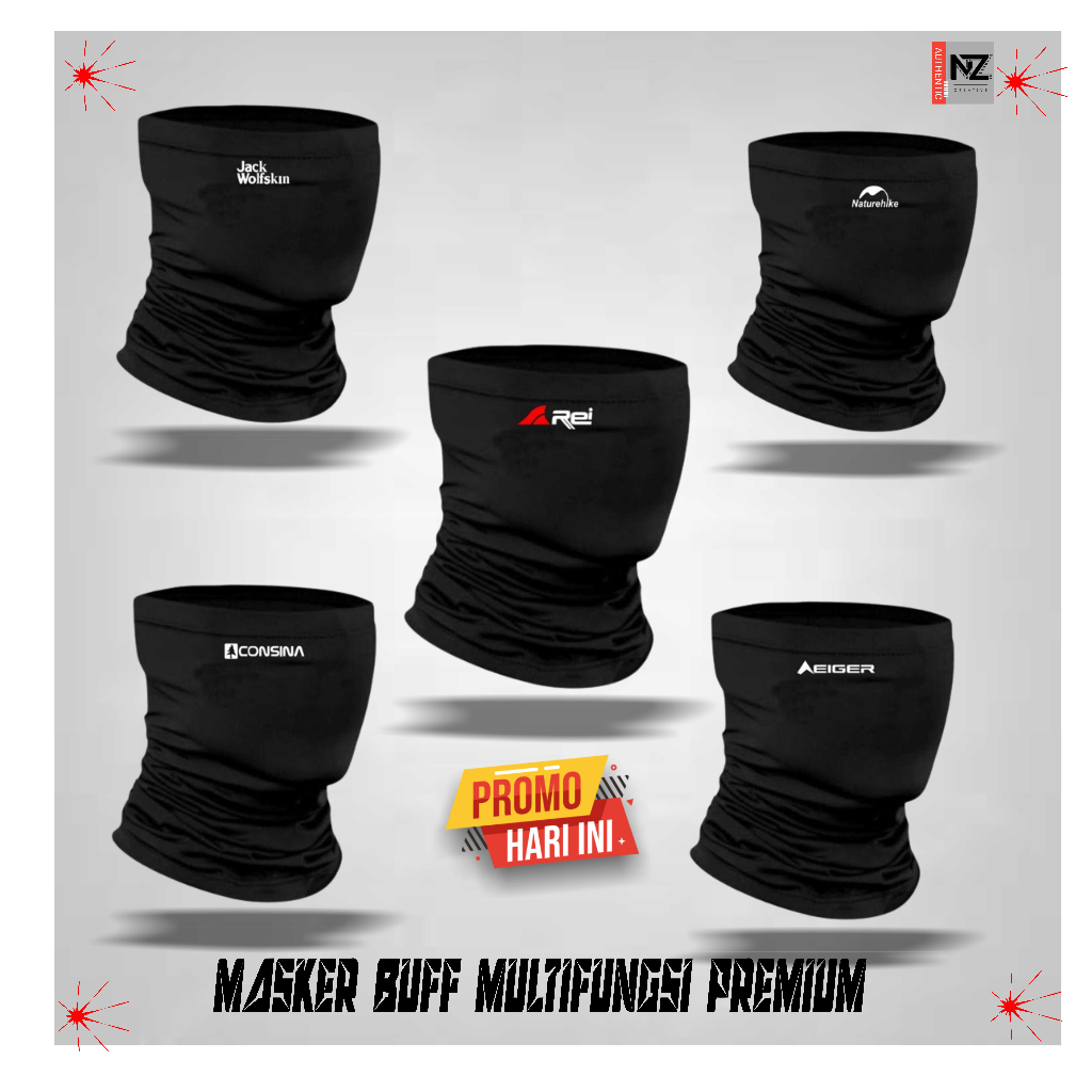 Masker Buff Bandana Multifungsi Pengendara Motor &amp; Sepeda Tumbrl Terbaru