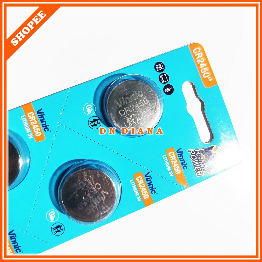 baterai vinnic CR2450 batrai CR-2450 batre CR 2450 lithium 3V