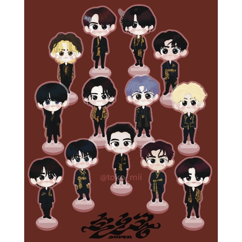 Standee Acrylic Akrilik Seventeen New Album FML Super Series