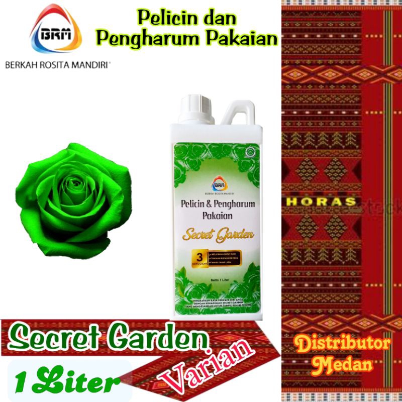 PROMO Pewangi Pakaian Mawar: BRM Khusus Medan : Varian Secret Garden / Hijau: Kemasan Jerigen 1