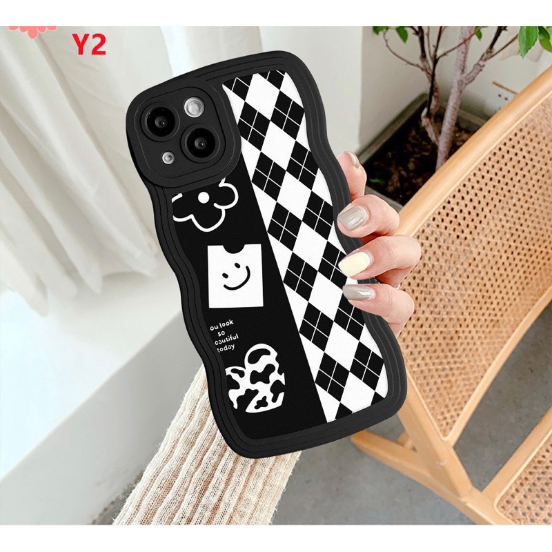 Softcase Wave Lucky Samsung Galaxy J2 prime A10 A02 A33 5G A30 A20 A12 M12 A20S A10S A04S A11 M11 A14 A13 4G A23 A04 2022 A04E grand prime A32 5G A32 4G m02 case gelombang