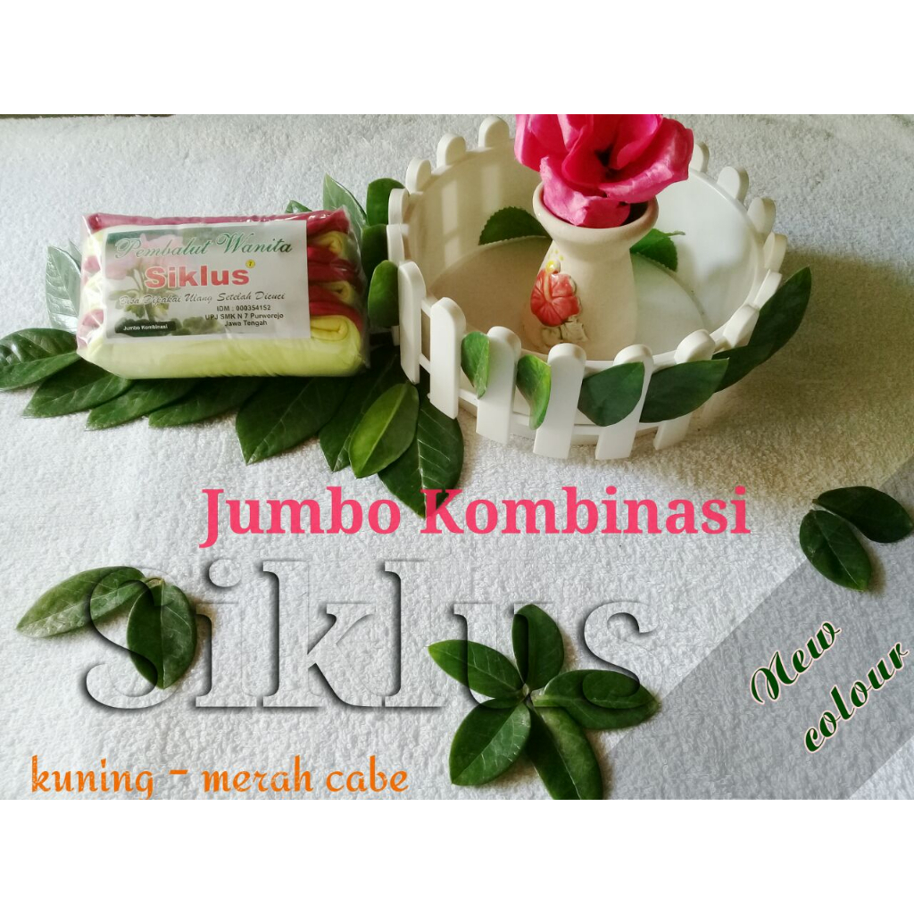 (COD) Pembalut Kain jumbo Kombinasi/Menspad Kain Cuci Ulang Siklus Aman Sehat Murah