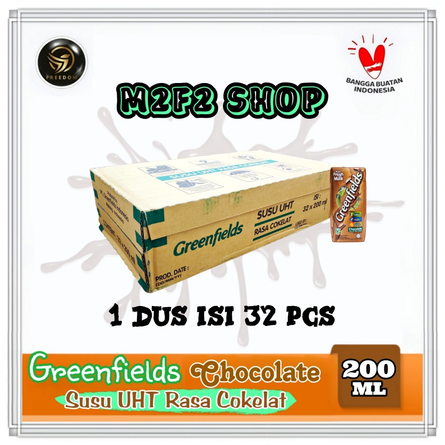 

Greenfields Susu Kotak UHT Chocolate Milk | Cokelat - 200 ml (Kemasan Karton)