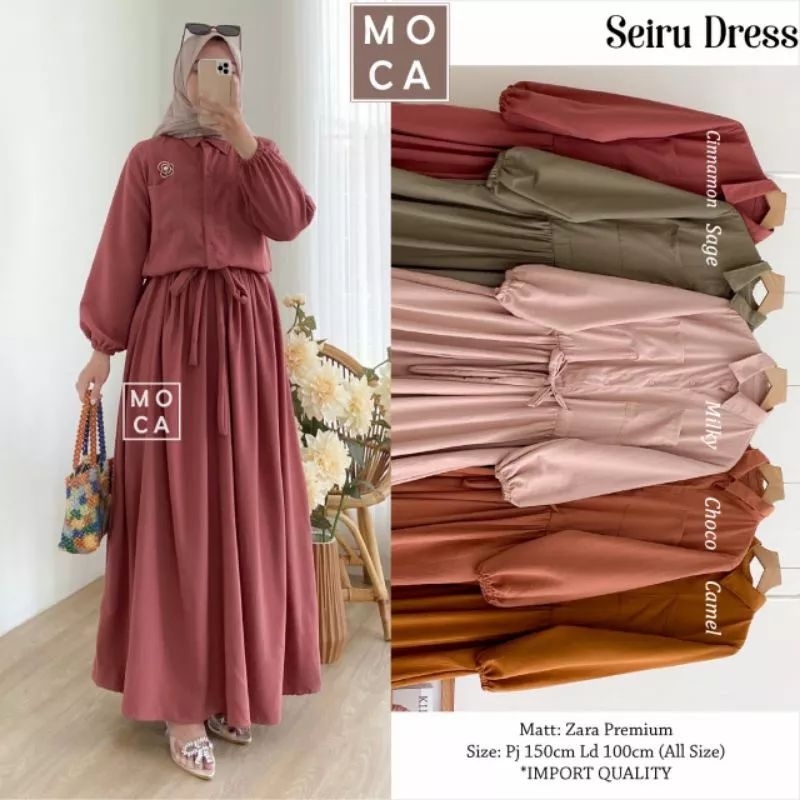 SEIRU DRESS / GAMIS CRINCLE AIRFLOW / GAMIS KEKINIAN MODIS REMAJA